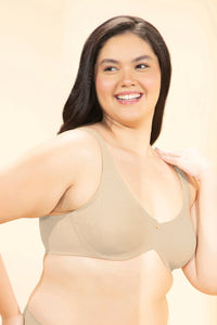 Sophistique Bliss Non-Padded Wired Minimizer Bra - Wood Ash thumbnail 2