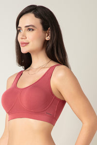 All Day At Home Bra - Earth Red thumbnail 5