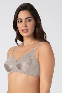 Saree Shaper Non-Padded Non-Wired Bra - Mushroom thumbnail 2