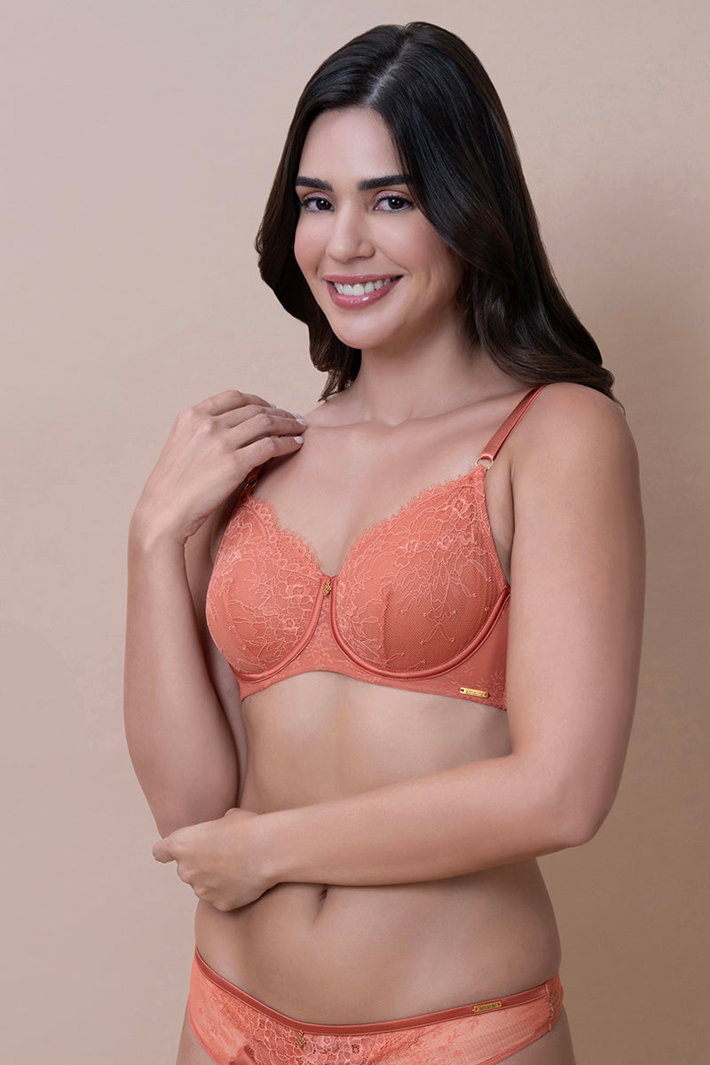 Amore Non-Padded Wired Bra - Copper Coin