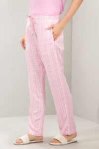 Full Length Pyjama Bottom - Orchid Checks Print thumbnail 2