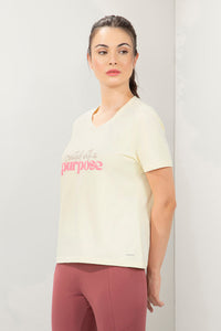 Essential V-Neck Printed Tee - Purpose Print thumbnail 2