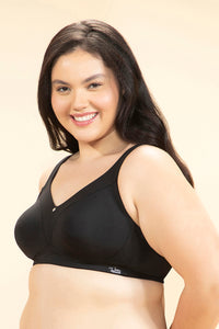 Regal Curves Non-Padded Non-Wired Minimizer Bra - Black thumbnail 2