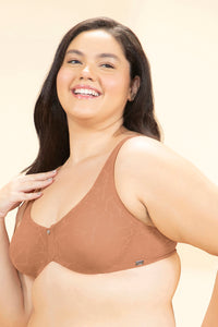 Sophistique Bliss Non-Padded Wired Minimizer Bra - Sandstone thumbnail 2