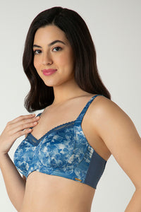 Demure Non-Padded Non-Wired Contour Bra - Floral Fusion Print thumbnail 2