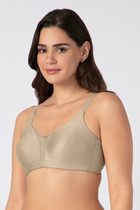 Chic Smooth Non-Padded Non-Wired Minimizer Bra - Sandalwood thumbnail 2