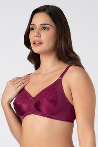 Saree Shaper Non-Padded Non-Wired Bra - Crush Grape thumbnail 2