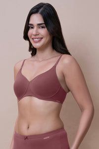 Breathe Bliss Padded Non-Wired T-Shirt Bra - Wild Ginger thumbnail 2