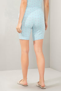 Sleep Shorts - Blue Bow Print thumbnail 3
