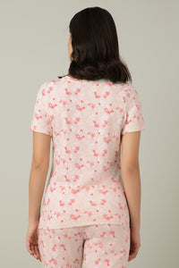 Scoop Neck Sleep Tee - Delicacy Floral Print thumbnail 3
