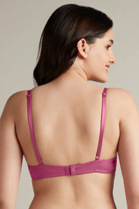 Smooth Style Padded Non-Wired Cotton Bra - Malaga thumbnail 3