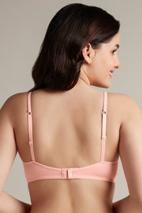 Daily Support Non Padded Non-Wired Cotton Bra - Impatiens Pink thumbnail 3