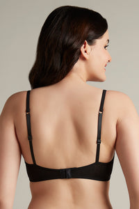 Daily Support Non Padded Non-Wired Cotton Bra - Black thumbnail 3