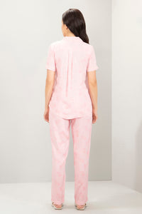 Half-Sleeves Sleep PJ Set - Prism Pink Floral Print thumbnail 2