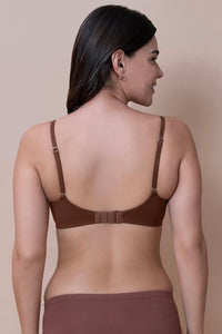 Breathe Bliss Padded Non-Wired T-Shirt Bra - Cambridge Brown thumbnail 3