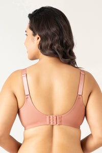 Mystic Elegance Non-padded Wired Minimizer Bra - Ash Rose thumbnail 3