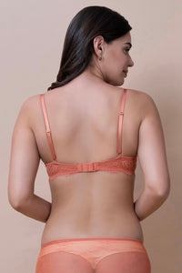 Amore Padded Wired Demi Bra - Copper Coin thumbnail 3