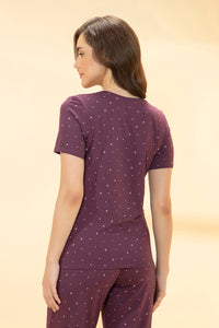 Scoop Neck Sleep Tee - Moonlite Print thumbnail 3