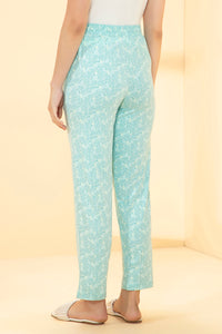 Full Length PJ Bottom - Blue Tint Floral Print thumbnail 3