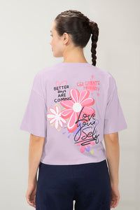 Elements Chic Crop Top - Self Love Print thumbnail 3