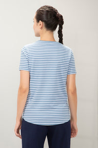 Essential Stripe Tee - English Blue Stripes thumbnail 3