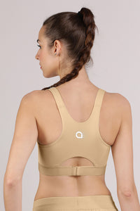 Elements Cotton Lined Low Impact Sports Bra - Irish Cream thumbnail 3