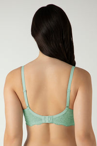 Lace Elegance Padded Non-Wired Bra - Aqua Foam thumbnail 3