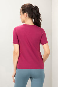 Essential V-Neck Printed Tee - Embrace Print thumbnail 3