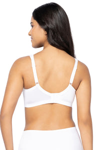 Elegant Support Non-Padded Non-Wired Bra - White thumbnail 3