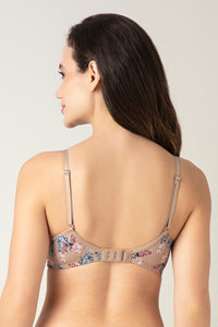 Smooth Charm Padded Wirefree Bra - Artistic Floral Stucco Pr thumbnail 2