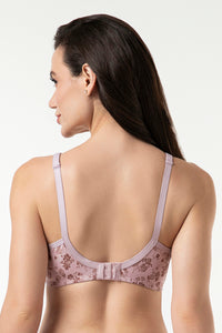 Cool Contour Non-Padded Non-Wired Bra With Aloe Finish - Fusion Delicacy Print thumbnail 3
