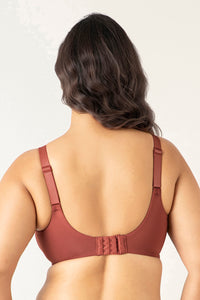 Mystic Elegance Non-padded Wired Minimizer Bra - Apple Butter thumbnail 3