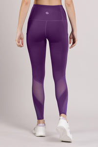 Energize Panelled Tights - Imperial Purple thumbnail 3