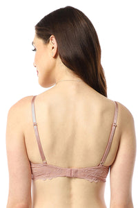 Eternal Bliss Padded Wired Demi Bra - Mellow Rose thumbnail 3