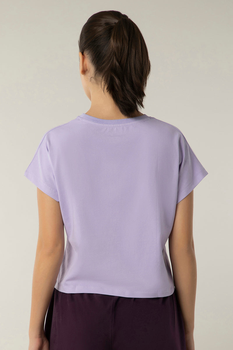 Essential Crop Top - Digital Lavender - Image 3 of 4