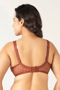 Mystic Curves Non-padded Wired Minimizer Bra - Mahogany thumbnail 3