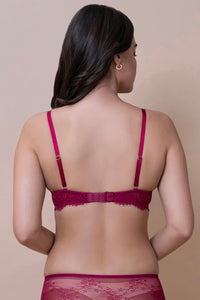 Amore Padded Wired Demi Bra - Anemone thumbnail 3