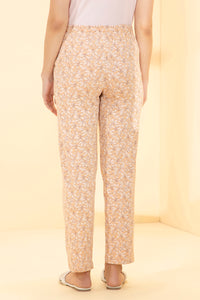 Full Length PJ Bottom - Peach Tropical Print thumbnail 3