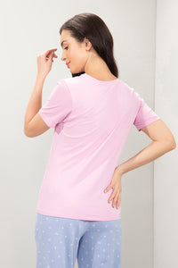 Scoop Neck Sleep Tee - Lazy Days Print thumbnail 3