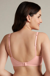 Dreamy comfort Non-Padded Non-Wired Cotton Bra - Impatiens Pink thumbnail 3