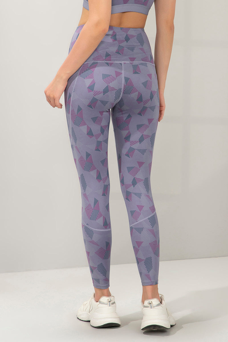 Flaunt Fashion Tights - Stripy Geo Print