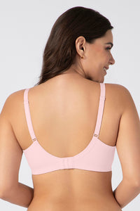 Chic Smooth Non-Padded Non-Wired Minimizer Bra - Pink Dogwood thumbnail 3