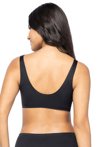 Invisi Ease Padded Non-Wired Slip-On Bra - Black thumbnail 3