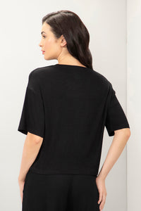 Unwind Crop Top - Black thumbnail 3