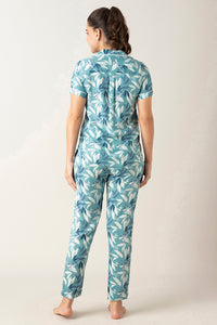 Half-Sleeves Sleep PJ Set - Cameo Leaf Print thumbnail 3