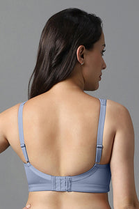 Airy Padded Non-wired Support Bra - Eventide thumbnail 3