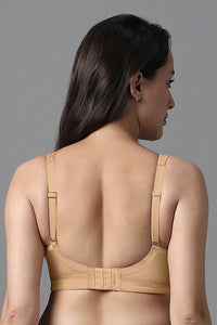 Airy Padded Non-wired Support Bra - Sandalwood thumbnail 3