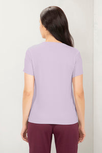 Essential Crew Neck Tee - Lavender Fog thumbnail 3