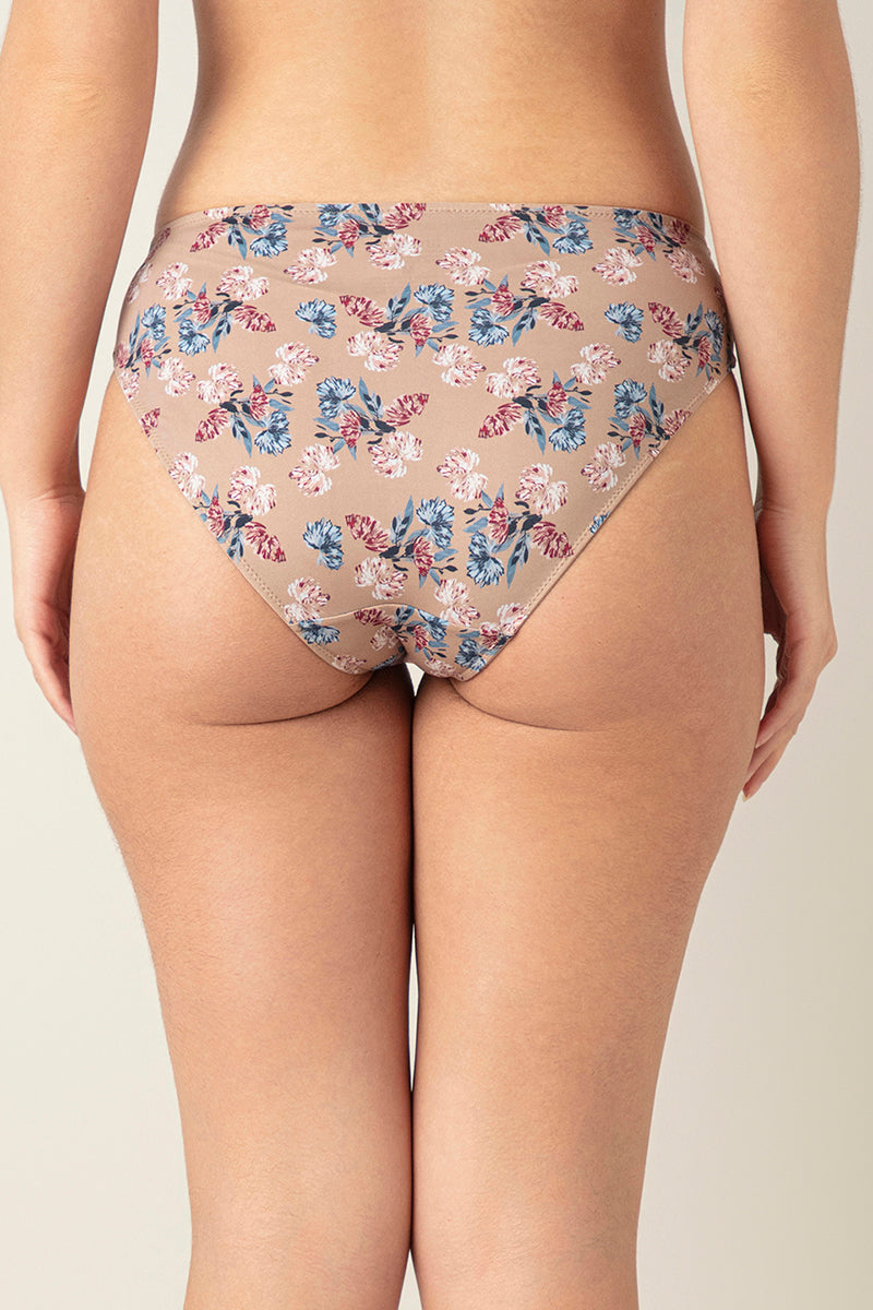 Smooth Charm Bikini Panty - Artistic Floral Stucco Pr