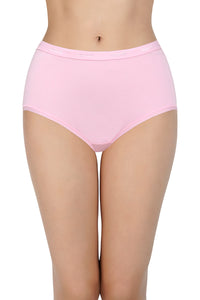 Solid High Rise Assorted Full Brief Panties (Pack of 3 Colors & Prints May Vary) thumbnail 3